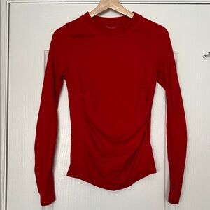 Athleta Vibrant Red Long Sleeve Top
